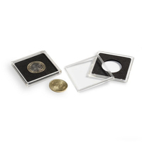 45.6*45.6mm Carré Acrylique Coin Capsules Quadrum Coin Vitrine 14- 45mm Diamètre Coin Capsules Collection