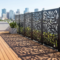 Panneau de clôture décoratif et séparateurs en métal découpé au laser, style australien moderne, pour extérieur, autoportant, pour jardin