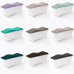 Cuscino per materasso con ciglia in schiuma per spa letto di bellezza curvo con topper salone di bellezza anatomica per materassino con materasso con onda in memory foam letto per ciglia