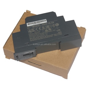 แหล่งจ่ายไฟ Meanwell HDR-15-24 15W แบบติดตั้งบนราง DIN ขนาดบางพิเศษ 24V สำหรับงานอุตสาหกรรม รูปทรงขั้นบันได - Product Image 1