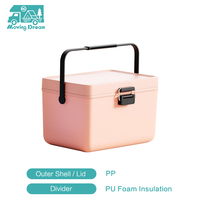 JDA RV Accessoire 12L Portable En Plastique Glacière Coffre Avec Poignée De Refroidissement Coffre Seau Alimentaire Glacière
