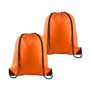 High Quality Polyester Drawstring Promotional Bag Custom Logo Printed Waterproof - Product Image 1