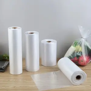 Packaging Bag For Foods Supermarket Transparent Freezer Bags Plastic Bags Roll For Food Packaging