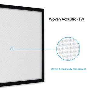Écran de projection <span class=keywords><strong>acoustique</strong></span> transparent tissé à cadre fixe HEYU de haute qualité 4K, 150 pouces, cadre en aluminium de 6 cm, 16:9, portable - Product Image 2