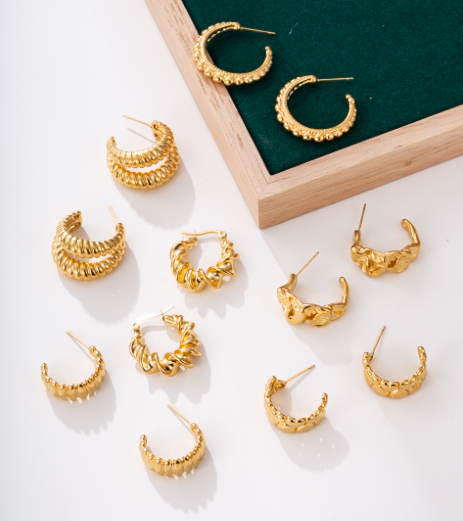 S00150288 Xuping Jewelry Word Leaf Earrings