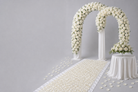 Lot de fleurs de mariage en soie faites à la main sur mesure, pour arche, chemin de table, centre de table, décoration de fête nuptiale, couleur assortie, vente en gros