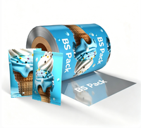 Film en rouleau laminé thermoscellable à soufflet latéral pour emballage alimentaire en sachet stand-up, en plastique PET/PE (CPP), pour le pain - Vente en gros fabricant