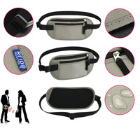 Manufaktur Rfid Blocking Money Belt Schwarz-Geld gürtel Rfid Blocking Sleeves Sicherheits pass Inhaber Taillen tasche