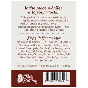 Mezcla <span class=keywords><strong>de</strong></span> Semillas <span class=keywords><strong>de</strong></span> Flores Silvestres 180 Unidades para Colibríes y <span class=keywords><strong>Mariposas</strong></span> con Exhibidor Gratuito, Decoración para Hogar y Jardín - Product Image 2