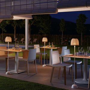 Lámpara Solar de Suelo para Exteriores, Impermeable, de Mimbre Tejido, para Jardín, Patio, Terraza, Villa - Product Image 3