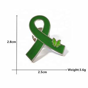 Toptan Metal meme kanseri pembe şerit broş Pin - Product Image 4