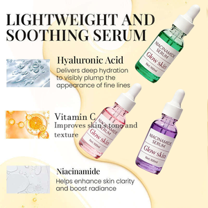 Sérum pour le visage de marque privée avec acide hyaluronique vitamine C niacinamide sérum hydratant anti-rides pour le visage réparation et éclaircissement - Product Image 3