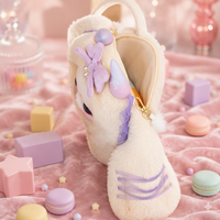 Sac à main en peluche PVC authentique BB3 Frozen, style Lolita, mignon, en boîte mystère, collectionnable, sac bandoulière, échelle 1/72, original, best-seller