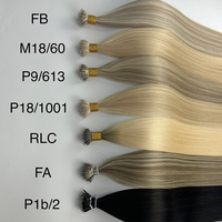 Extensions capillaires Nano Ring en cheveux naturels, extensions à pointe Nano, vraies mèches Ombré brun clair et blondes, extensions capillaires Nano Loop