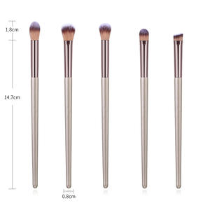 Ensemble de pinceaux de maquillage synthétiques Pinceaux de maquillage personnalisés Or <span class=keywords><strong>rose</strong></span> Champagne Premium ABS 10 <span class=keywords><strong>Pc</strong></span> Ombre à paupières professionnelle - Product Image 4