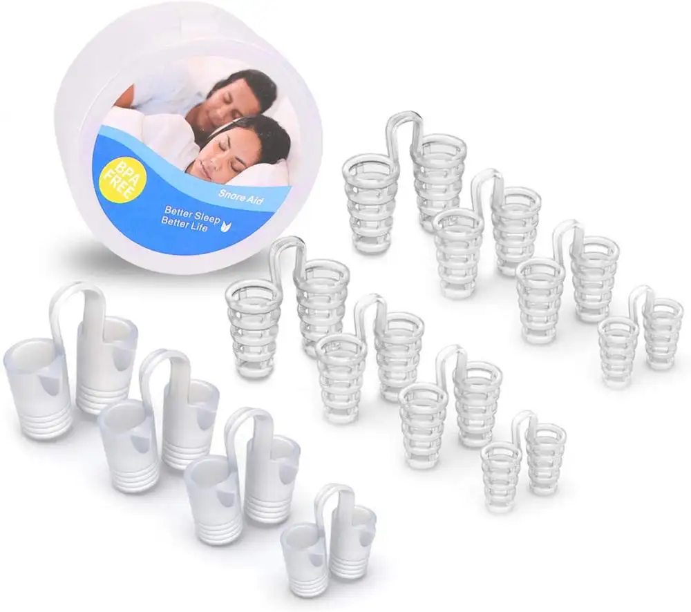 Ease Breathing Anti Snoring Devices 12 Stop Snoring Nose Vents For Travel & Home Sleep Aid Snore Solution Nasal Dilators
