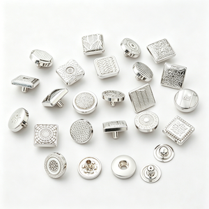 Boutons à pression en alliage de zinc à 4 parties avec logo de marque personnalisé pour chemises et vêtements - Product Image 4