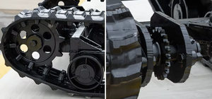 Châssis de chenilles en caoutchouc châssis de chenilles en caoutchouc télécommande plat - Product Image 6