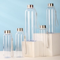 Bouteille d'eau en plastique durable de haute qualité, faible MOQ, logo personnalisé, réutilisable, anti-fuite, pour la consommation quotidienne