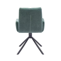 Chaise d'ordinateur en tissu de style nordique moderne avec coussin confortable et moelleux pivotant pour la maison, le bureau, le salon et l'hôtel