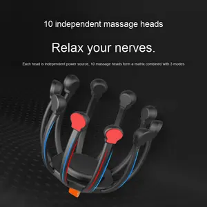 Présentation du nouveau masseur de thérapie de tête intelligent Dispositif de vibration électrique multidimensionnel pour le soulagement du stress - Product Image 2