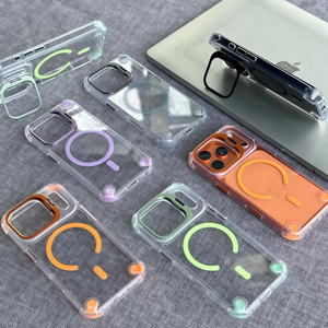 เคสโทรศัพท์แบบมี Airbag Lens Bracket สำหรับ iPhone 18ProMax 17 16 15 14 13 Air Plus Pro Max ป้องกันการกระแทกสี่มุม - Product Image 4
