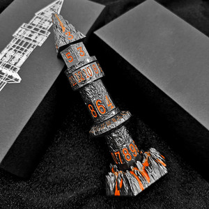 <span class=keywords><strong>Torre</strong></span> de Dados Metálica Vintage con Diseño de Volcán, 7 en 1, Estilo Steampunk, Engranajes Mecánicos Giratorios para Juegos de Mesa DND RPG - Product Image 2