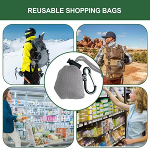 <b>Foldable</b> Shopping <b>Bag</b> Space Save Reusable Supermarket Grocery Shopping <b>Bag</b> Travel Beach Fitness Sports <b>Bag</b> for Snacks Clothes - Product Image 6