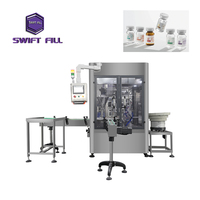 Machine intégrée de remplissage et de bouchage automatique de haute précision pour petites bouteilles de type à vis pour les boissons en flacons en verre
