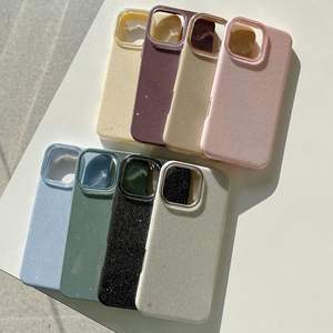 เคสโทรศัพท์แบบนิ่มสีพื้นเรียบหรู ประดับกลิตเตอร์ สำหรับ iPhone 17 16 15 14 13 12 11 Pro Max - Product Image 2