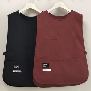 Mengchang Sleeveless <b>Apron</b> One Size Water Repellent Breathable Unisex Kitchen <b>Work</b> Uniform - Product Image 1