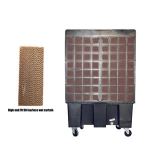 Portátil 550W Revisión de aire acondicionado Evaporativo Piso Pie Agua Enfriador de aire Bomba Protección 100L para espacios grandes - Product Image 4