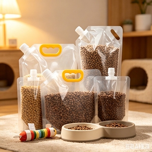 Sac à bec verseur transparent de grande capacité (10L) pour la conservation des céréales en vrac (riz, etc.) - Product Image 1