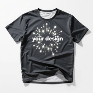 เสื้อยืดแขนสั้นผ้าโพลีเอสเตอร์ 100% คุณภาพสูง ปรับแต่งได้ พิมพ์ลายซิลค์สกรีน ย้อมสีพื้น แห้งเร็ว เหมาะสำหรับเล่นกีฬา ทำงาน ใส่ได้ทั้งชายและหญิง - Product Image 2