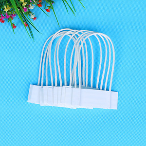 Producción al por mayor de asas/cuerdas de papel blancas de 5.5*8.5 para ropa, prendas de vestir y bolsas de embalaje. - Product Image 1