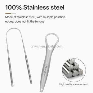 Kit de Cuidado Bucal Tocare, Juego de Limpiador de Lengua de Acero Inoxidable con Cepillo de Dientes de Bambú, Herramientas de Limpieza Dental Portátiles para Viaje - Product Image 5