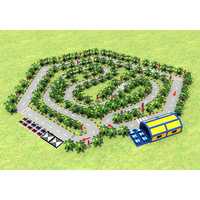 Accessoires gonflables de karting pour enfants de haute qualité avec une clôture