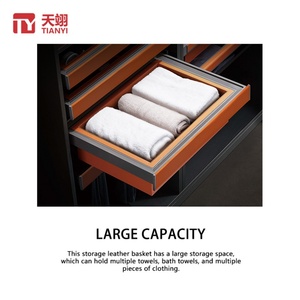 Premium <b>Wardrobe</b> Hardware Aluminum Alloy Wall Mounted Detachable Pull Out Clothes Storage <b>Box</b> - Product Image 4