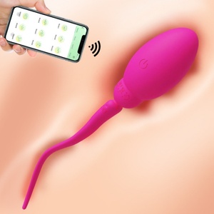 Potente Vibrador de Clítoris con Control Bluetooth Mediante Aplicación, Mini Vibrador Novedoso SM Jump Egg, Juguetes Sexuales para Mujeres, Productos Sexuales - Product Image 1