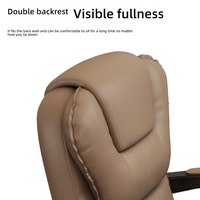 Chaise de bureau confortable et moelleuse pour la maison, avec rembourrage en éponge réglable, chaise de patron avec repose-pieds