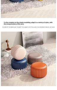 Taburete bajo de asiento suave de cuero pequeño, mesa de centro, PUF, sala de estar banco para el hogar para, esquina de lectura para habitación de <span class=keywords><strong>niños</strong></span> para cambiar zapatos - Product Image 4