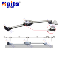 Support de porte d'armoire en alliage de zinc, finition nickel, réglable, pour maintenir la porte ouverte ou fermée, support d'angle pour porte d'armoire