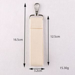 Lanière colorée à boucle avec patch brodé en toile, pour porte-gobelet, porte-badge et porte-clés - Product Image 6