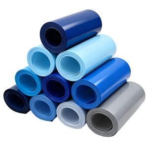 <span class=keywords><strong>Manchon</strong></span> thermorétractable en <span class=keywords><strong>PVC</strong></span> flexible de taille personnalisée, résistance à la basse tension et aux hautes températures, isolation bleue, certifié ROHS pour 18650 - Product Image 2