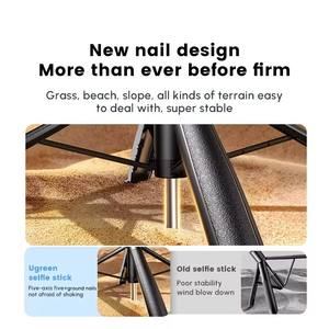 Bâton de selfie UGREEN, trépied pour <span class=keywords><strong>iPhone</strong></span>, design stable à 4 pieds, télécommande <span class=keywords><strong>Bluetooth</strong></span>, bâton en aluminium et pieds pliables, bâton de selfie pliable - Product Image 2