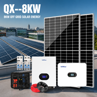 Worider QX--8KW Günstiges Panneau Solaire Komplett-Set 8KW Netzunabhängiges Solarenergiesystem mit Lithium-Ionen-Batterie