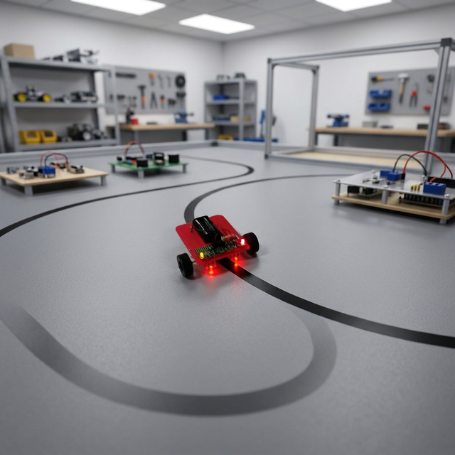 Self Assembly Education DIY Line Follower Robot Car Kit Model DIY CAR 05