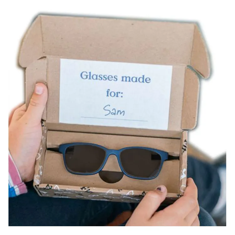 カスタム郵送引き出し眼鏡眼鏡サングラス包装段ボール紙配送メガネ用手作り高級ギフトボックス