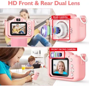 Simpatici cartoni animati per bambini macchina fotografica istantanea per bambini divertenti fotocamera digitale da 2.4 pollici 1200W per bambini macchina fotografica