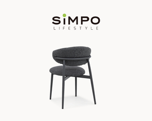 SIMPOLIFESTYLE Arredamento da Esterno Premium, Sgabello da Bar di Lusso per Giardino e Balcone, Sedia da Pranzo in Tessuto <span class=keywords><strong>FERRARA</strong></span> con Struttura in Alluminio - Product Image 2